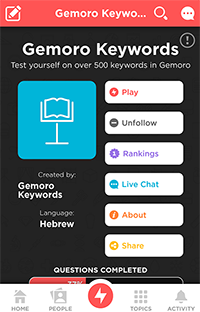 Gemoro Keywords - screen